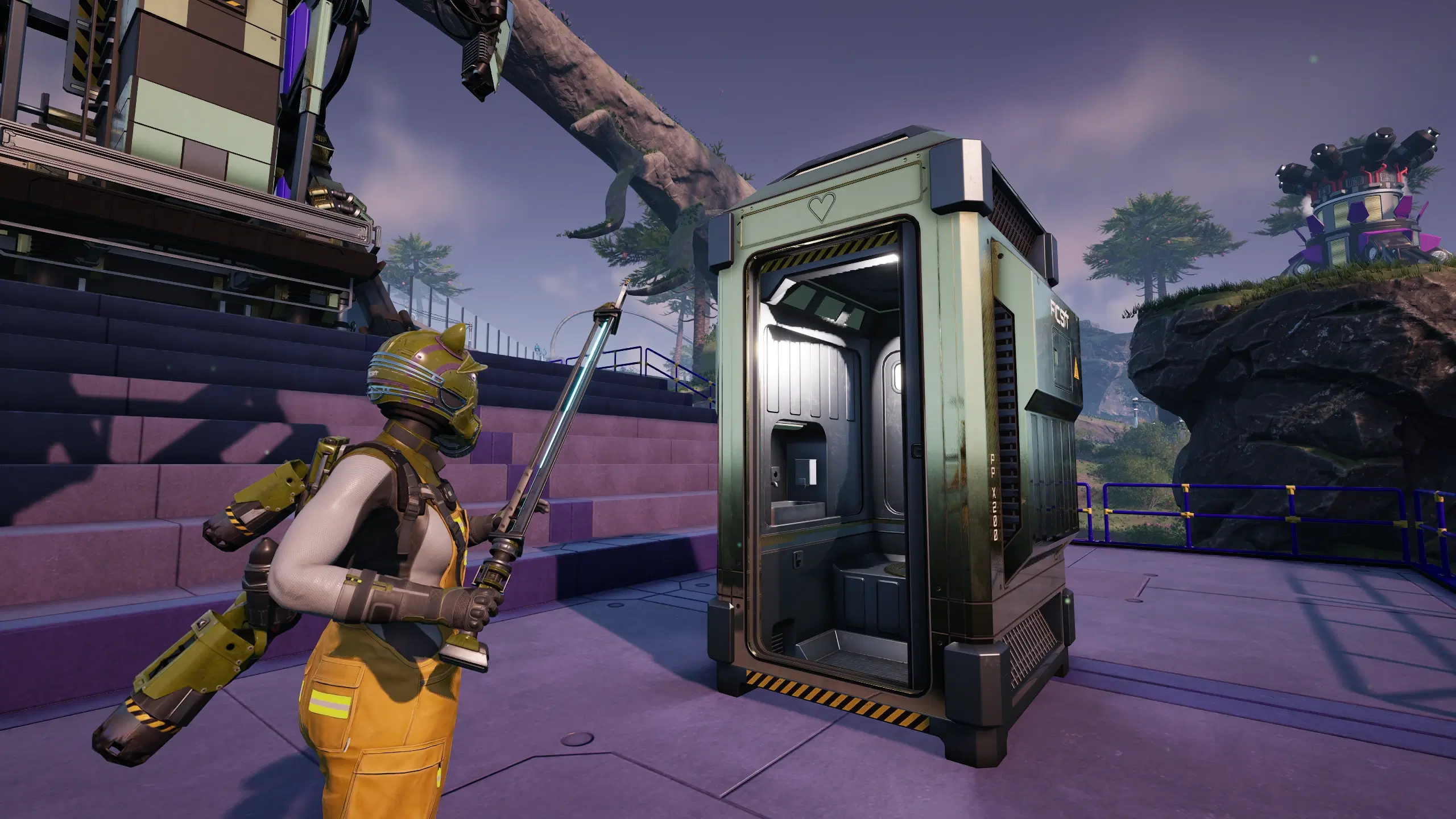 The new SPWN toilet spawn point in Satisfactory 1.2 experimental update