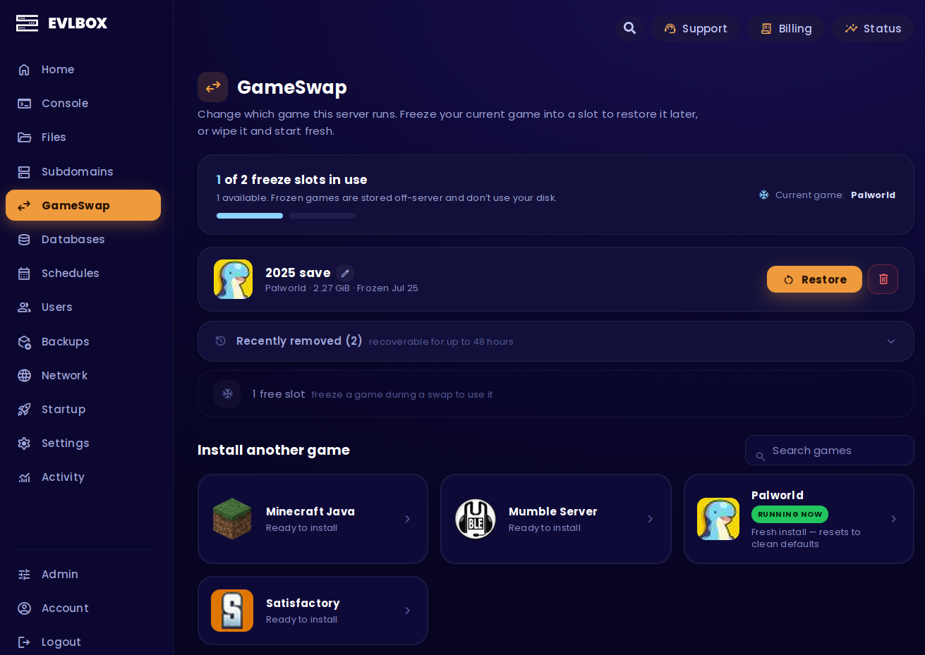 gameswap-page-in-the-nitro-panel